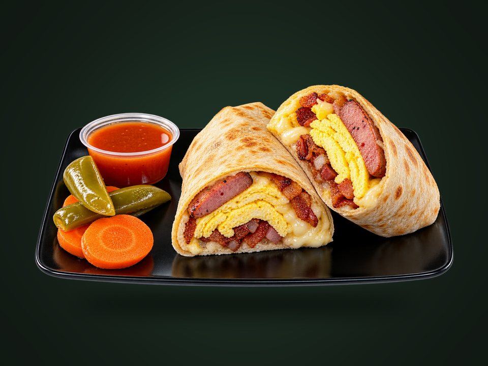 Sausage & Bacon Burrito